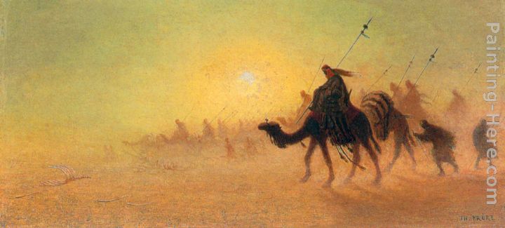 Crossing the Desert painting - Charles Theodore Frere Crossing the Desert art painting
